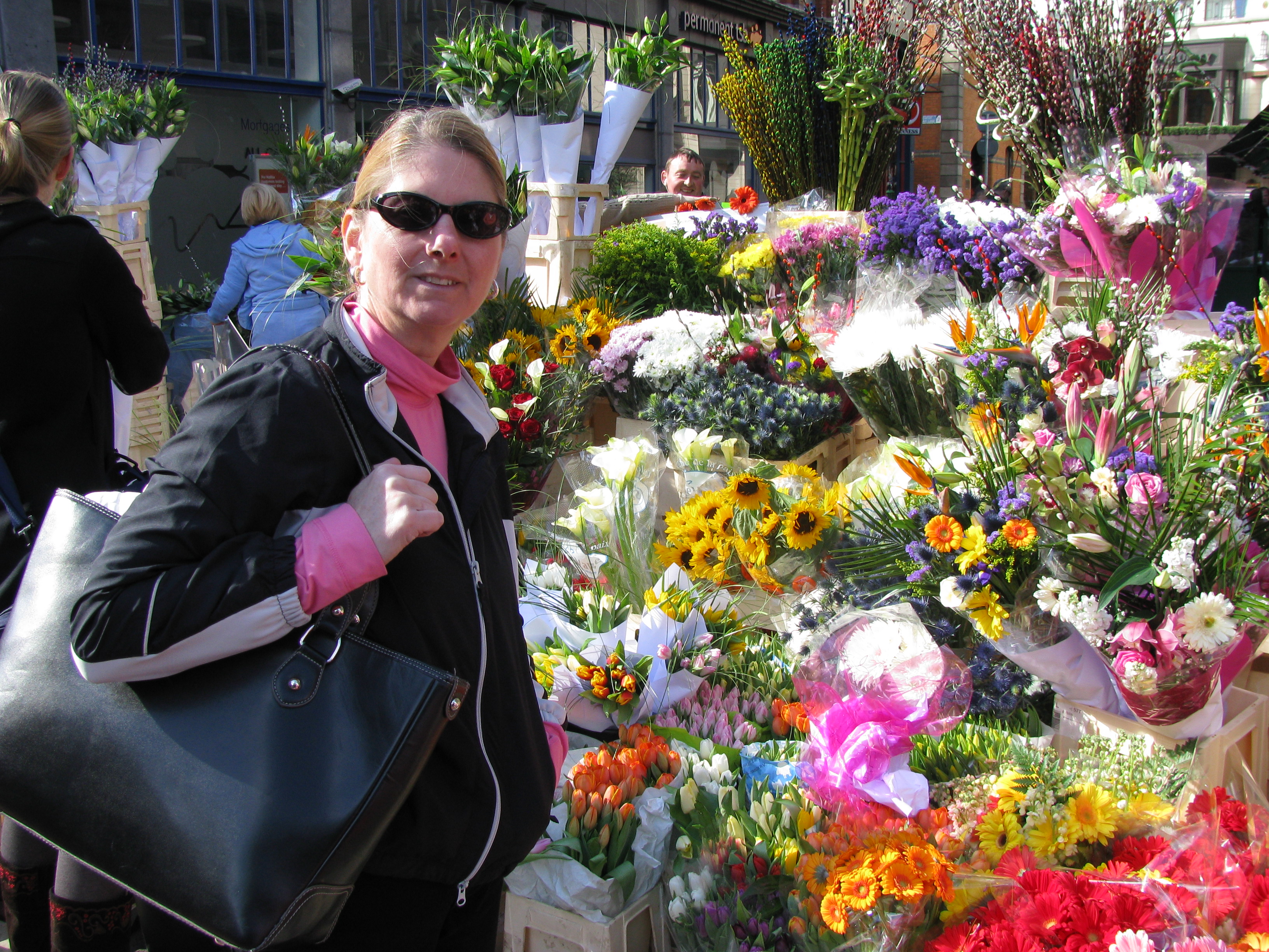 buying flowers on Grafton St